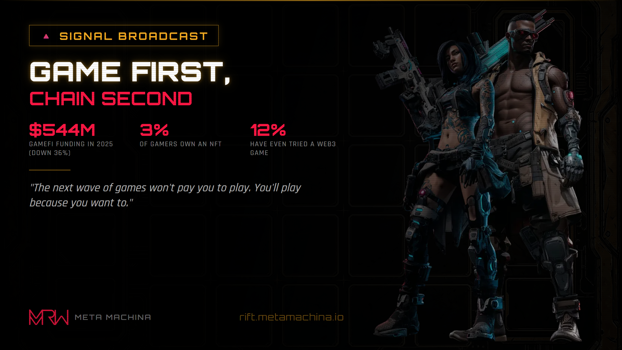 Game First, Chain Second